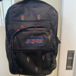 Jansport 5 pocket Rose print backpack